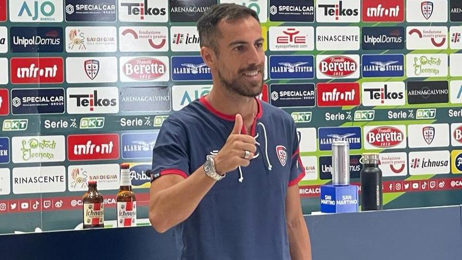 Marco Mancosu in conferenza stampa (foto Mario Rosas)