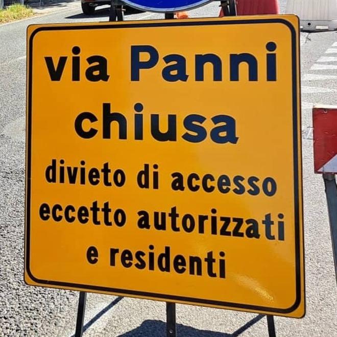 Modena Via Panni resta chiusa per lavori fino al 7 settembre 