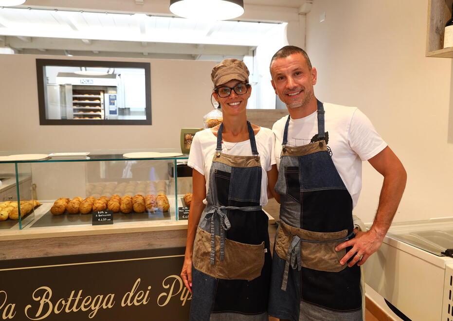Francesco Calanchi con la moglie Erika