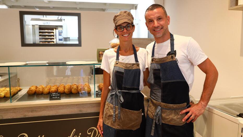 Francesco Calanchi con la moglie Erika