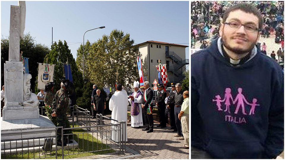 Una commemorazione a Castelmartini e don Gianluca Palermo