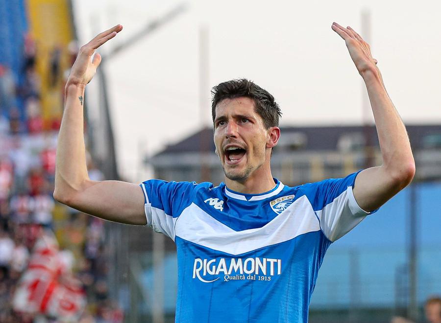 Stefano Moreo con la maglia del Brescia: il giocatore è ormai da anni nel mirino del Pisa ma portarlo ora in nerazzurro sembra piuttosto complicato