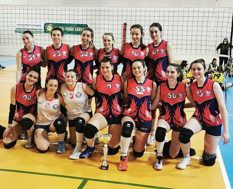 La formazione under 19 della stagione scorsa, tra cui Vittoria Agostini (numero 94), Chiara Tanteri (8), Amanda Valentini (61) e Martina Gaggioli (88)