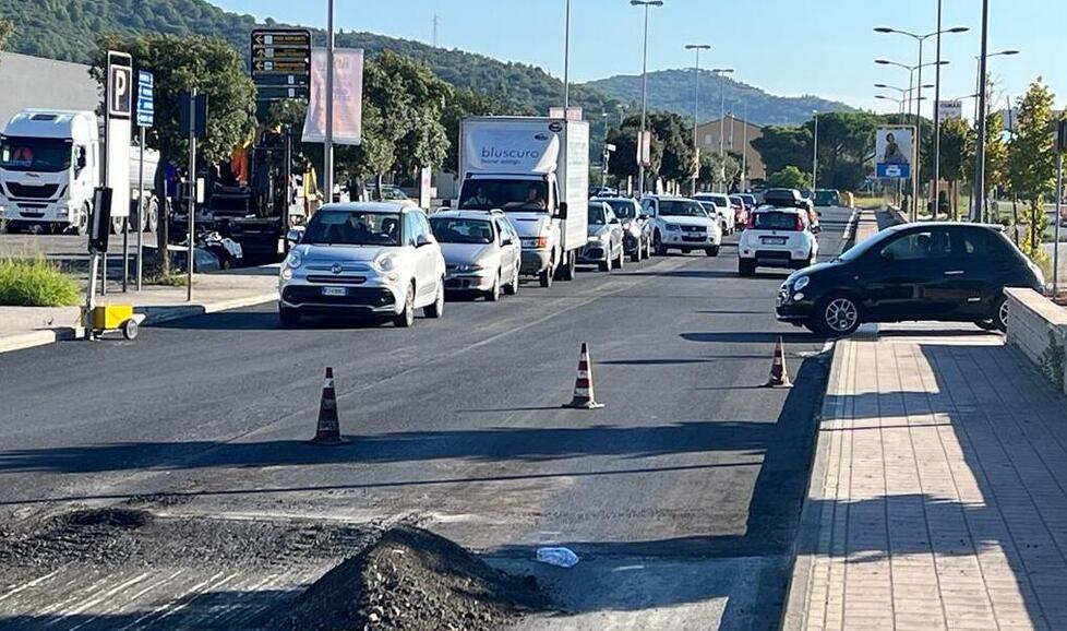 Venturina, caos per il cantiere Anas in via dell’Agricoltura 