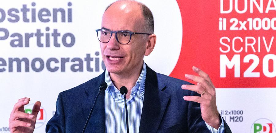 
	Il segretario Pd, Enrico Letta

