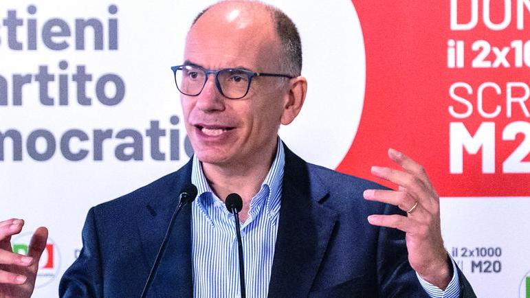 Il segretario Pd, Enrico Letta