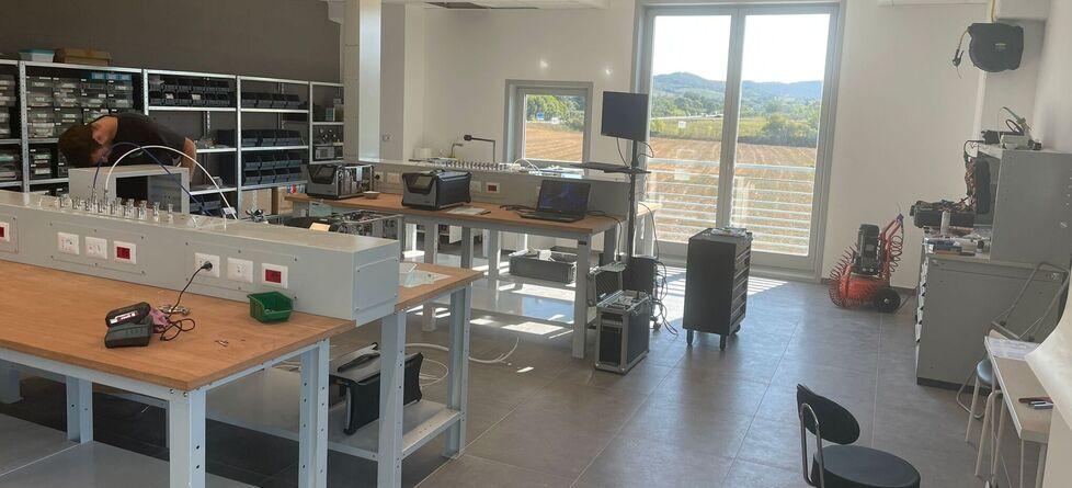 L’interno della nuova sede di Opus