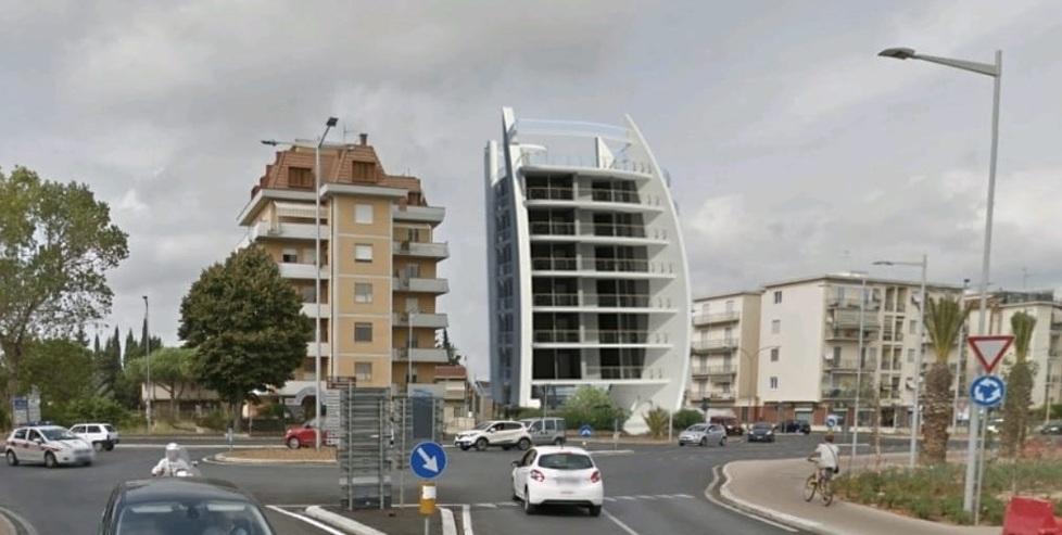 L’elaborato grafico mostra come sarebbe stato il condominio una volta completati i lavori