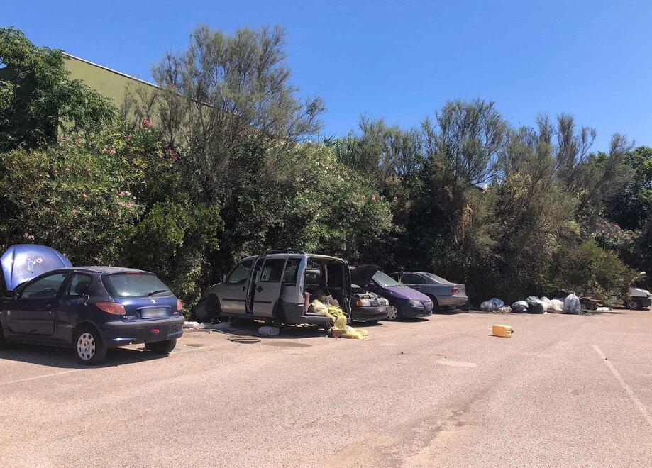 Olbia, parcheggi come discariche al Geovillage