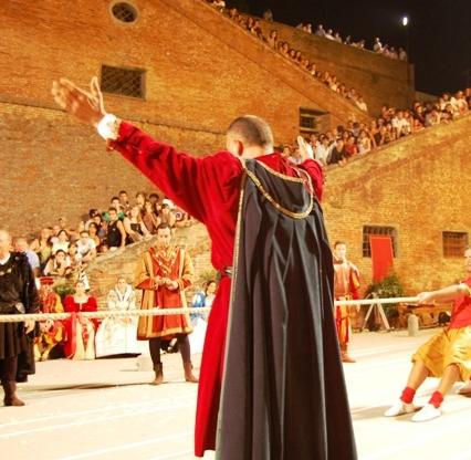 Stefano Russo e Claudio Occhipinti  dipingono il Palio del Cerro 2022 