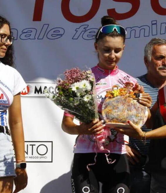 Agnieska Skalniak, la vincitrice del Giro della Toscana terza nell’ultima tappa della manifestazione con partenza da Lucca e arrivo a Montecatini Terme