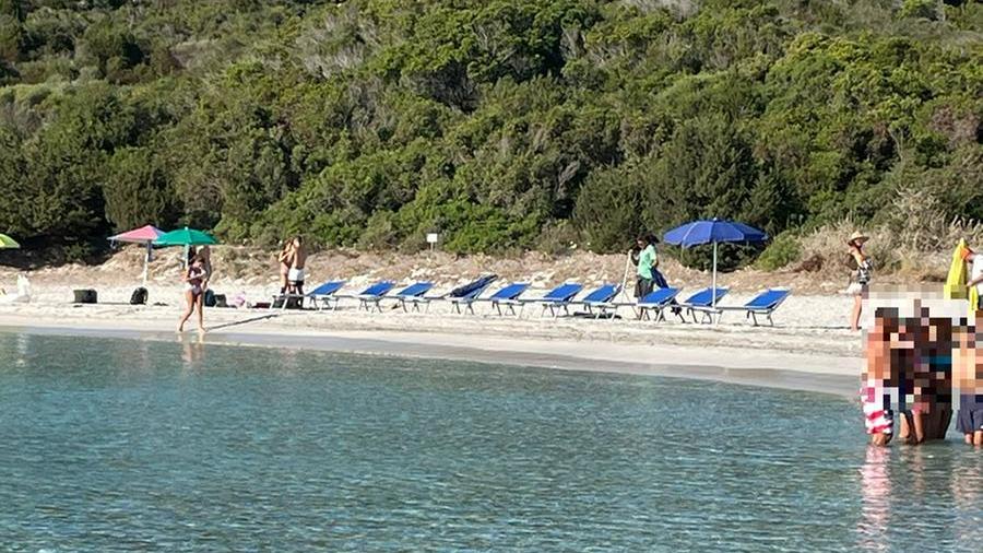 
	Ombrelloni e sdraio piazzati abusivamente sulla spiaggia del Principe&nbsp;

