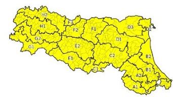Meteo: in Emilia-Romagna diramata allerta gialla per temporali