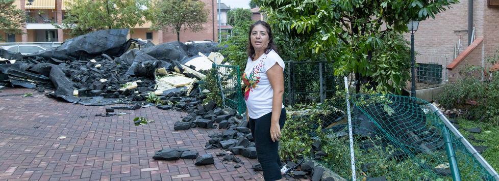 Modena. Il vento devasta San Damaso Tetti scoperchiati e danni