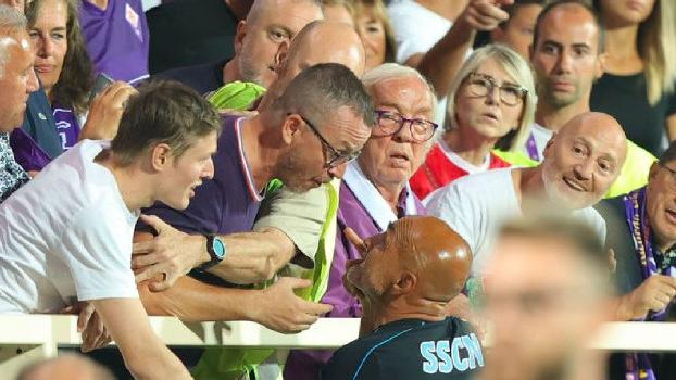 Il battibecco tra i tifosi della Fiorentina e il tecnico del Napoli. Luciano Spalletti, al termine della partita giocata al Franchi 