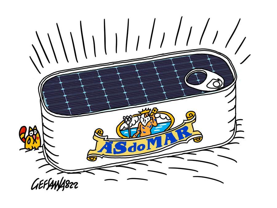 La vignetta di Gef: contro la crisi l’As do Mar punta sul fotovoltaico