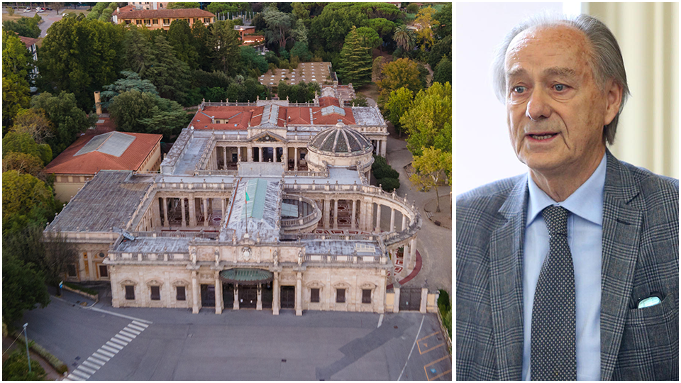 Il Tettuccio, di fianco Pier Francesco Bernacchi, ex direttore delle Terme di Montecatini