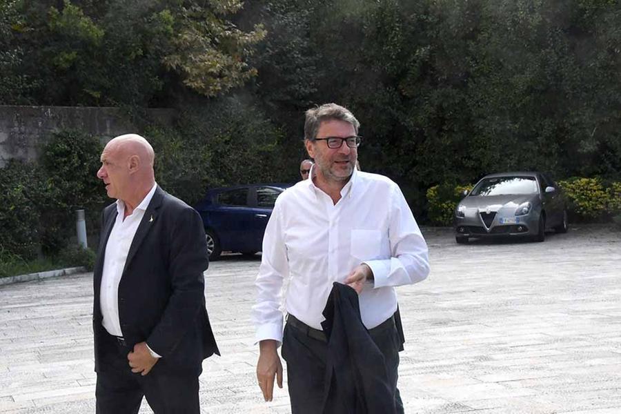 
	Il ministro Giancarlo Giorgetti a Carrara

