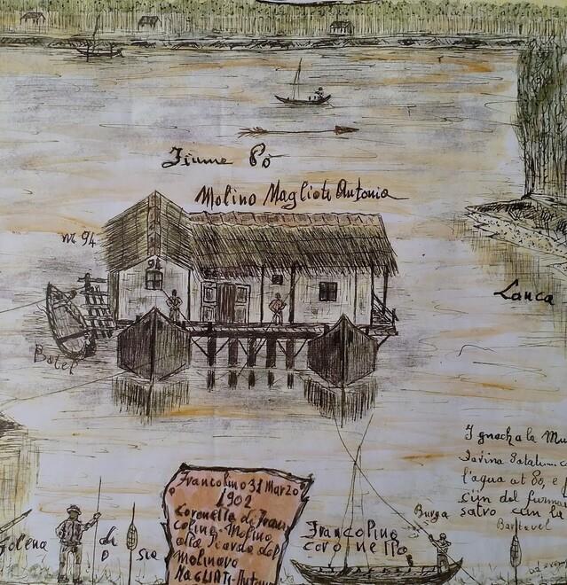 Padricelli, le opere raccontano il Po. Nei suoi disegni storie e tradizioni 