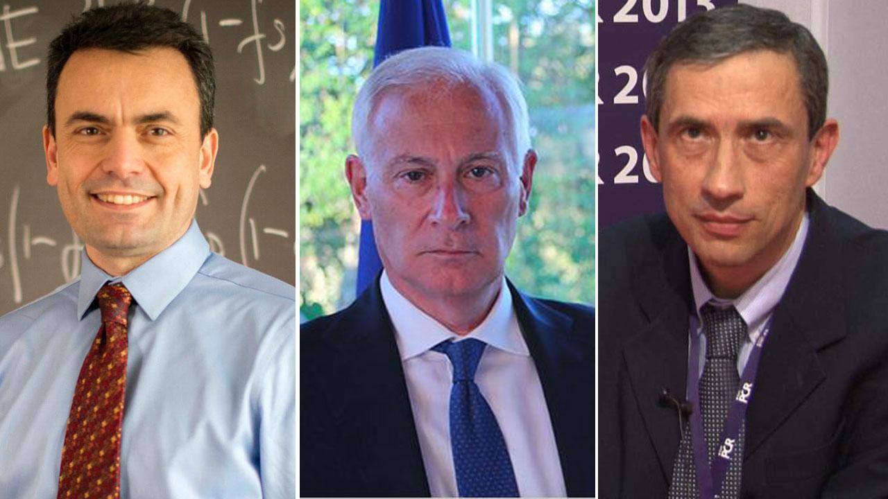 I tre candidati a rettore. Da sinistra: Giuseppe Iannaccone, Michele Marroni e Riccardo Zucchi