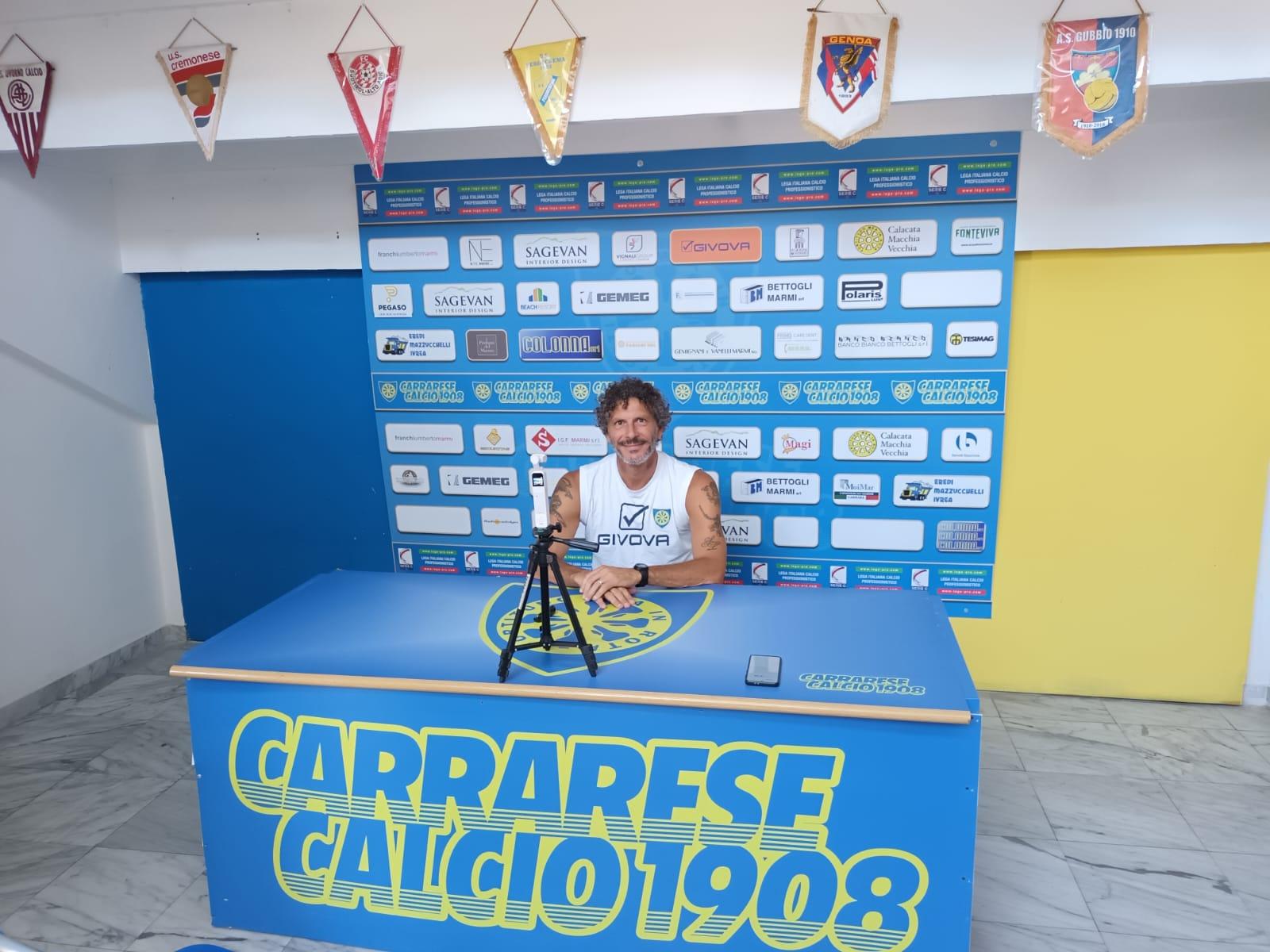 Mister Alessandro Dal Canto in conferenza ieri in vista della trasferta di Cesena