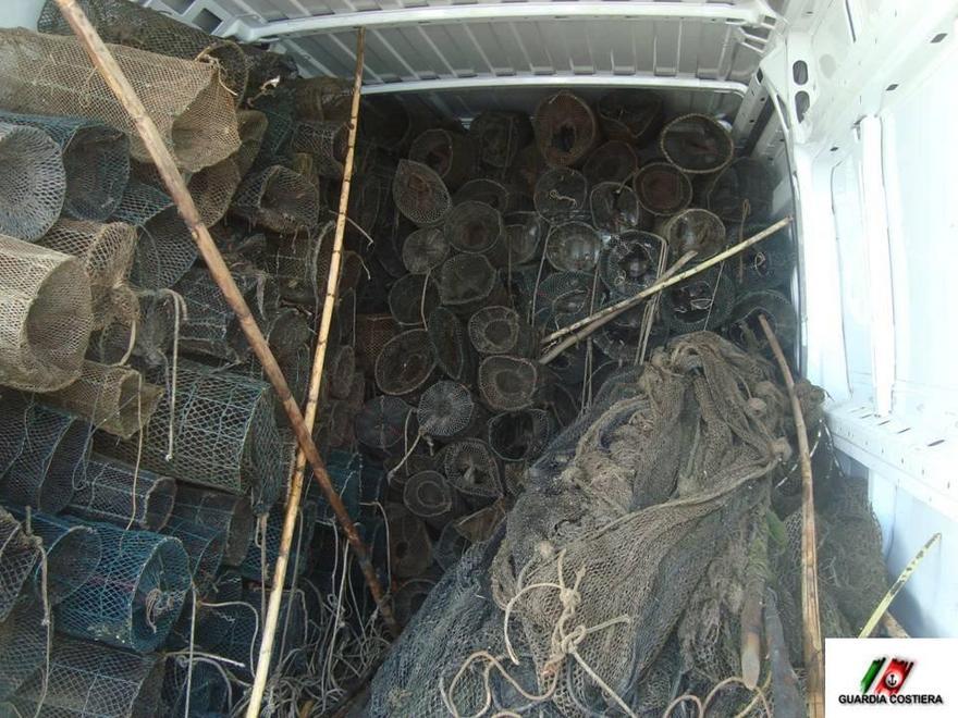 Pesca abusiva delle anguille: sequestrate 380 nasse 