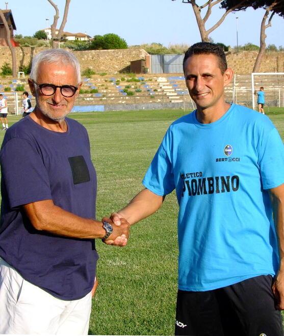 Mister Brontolone con il dg Madau