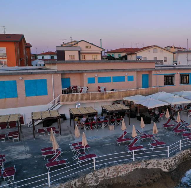Il bagno Sirena a Rosignano Solvay come era