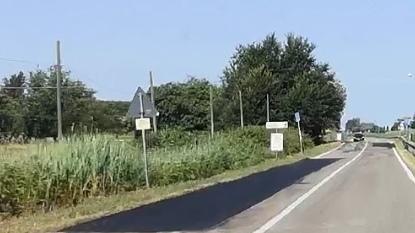 L’asfalto nuovo già sta franando. A Serravalle cresce lo scontento
