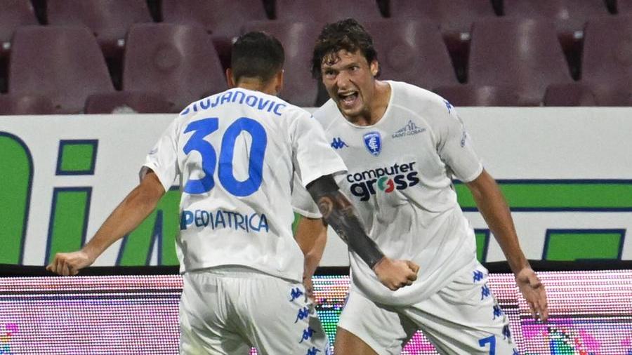 L'esultanza di Sam Lammers dopo il gol del 2-2