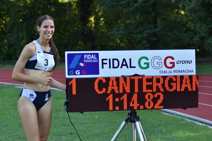 Lucia Cantergiani, nuovo record sui 1500
