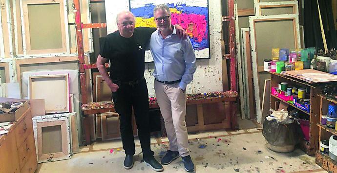 Fabio Fazio nello studio di Campegine