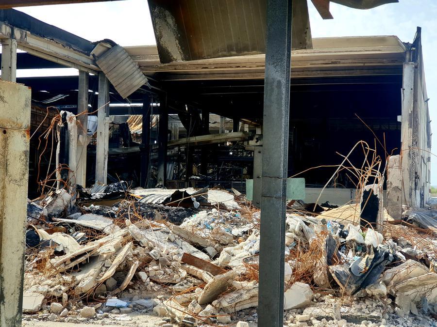
	Lo stabilimento Gesam dopo l'incendio <em>(foto Ivan Nuvoli)</em>

