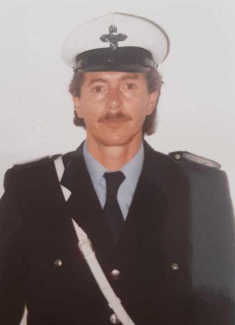 Paolo Costagliola negli anni di servizio in una foto inviata dal Comune di Livorno