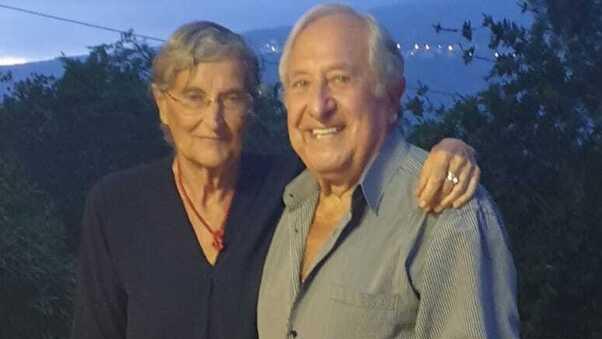 La signora Nunzia Guadagno insieme al marito Antonio Luongo