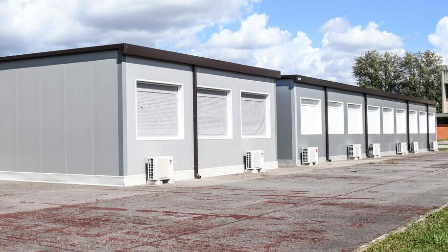 I container che ospitano gli studenti lucchesi