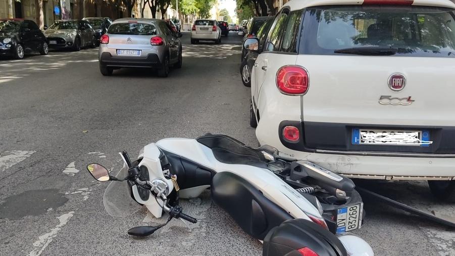 Scontro moto-taxi: grave un 51enne a Sassari