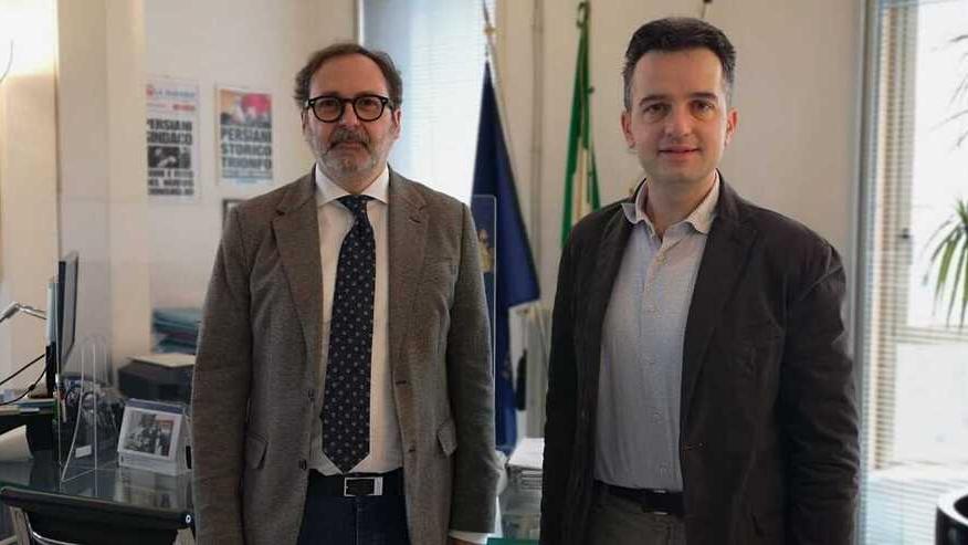 Nella foto grande in alto il sindaco Francesco Persiani e Giacomo Mannocci