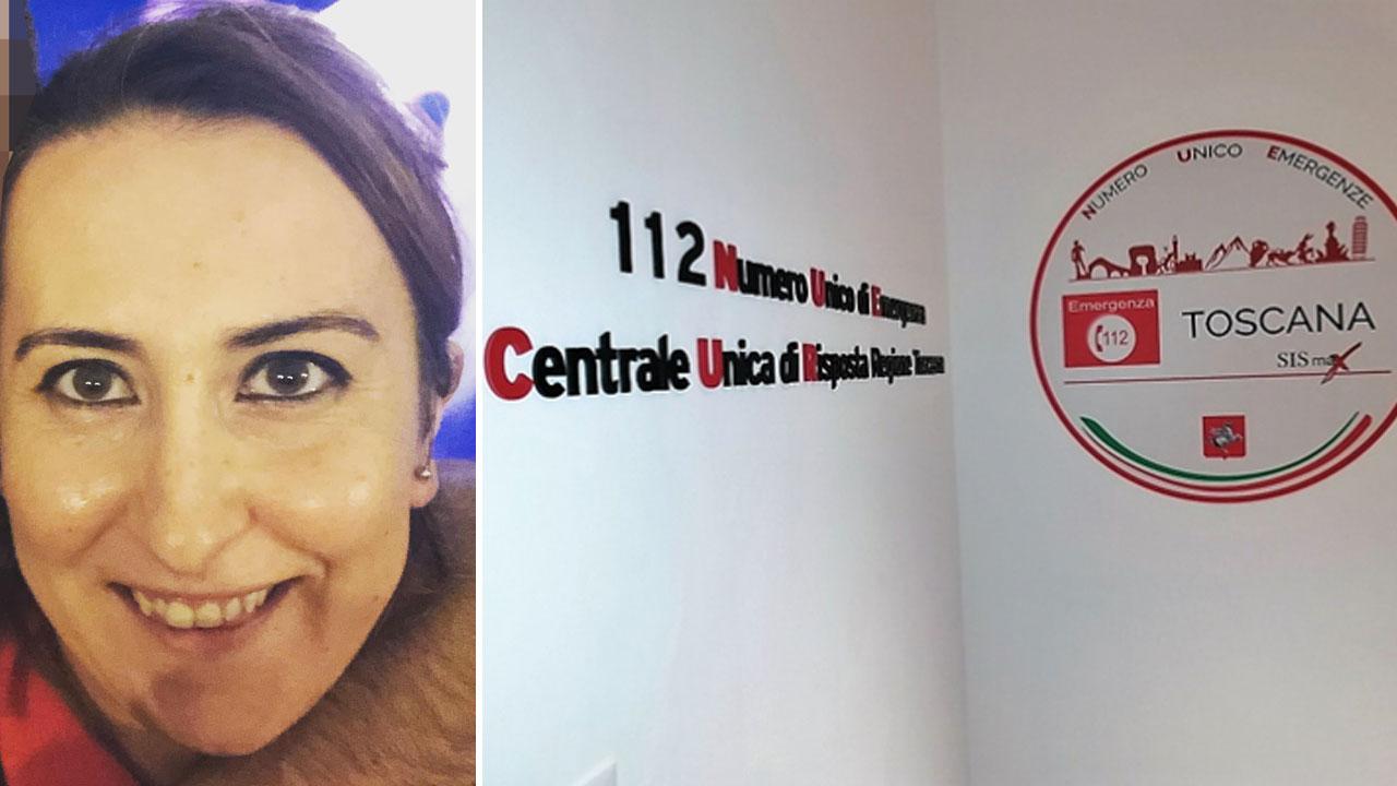 Nella foto l'operatrice del 112