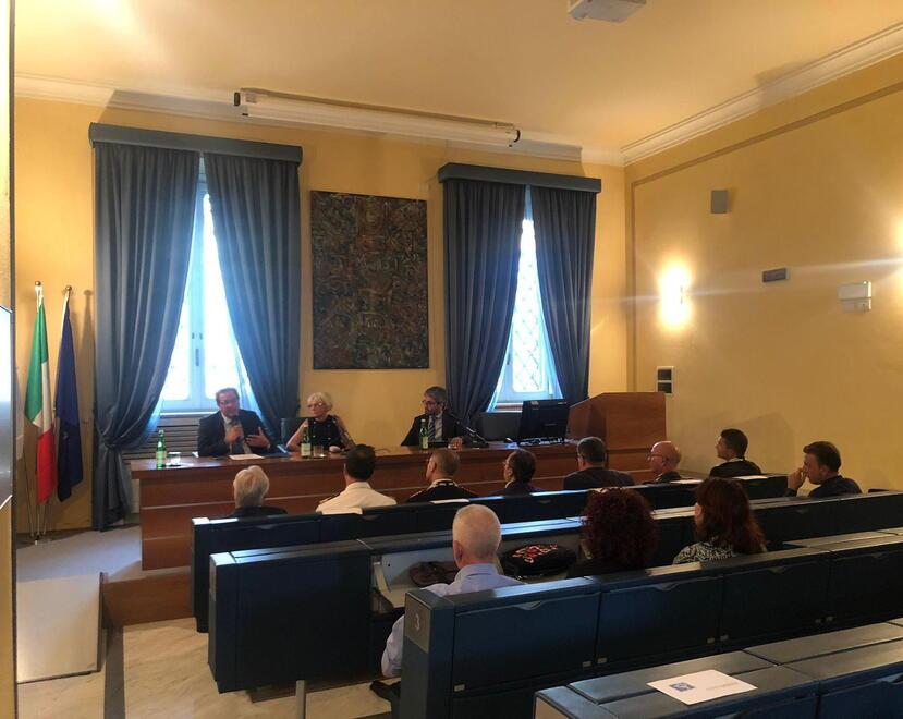 Un momento dell’incontro nell’ambito  del Festival