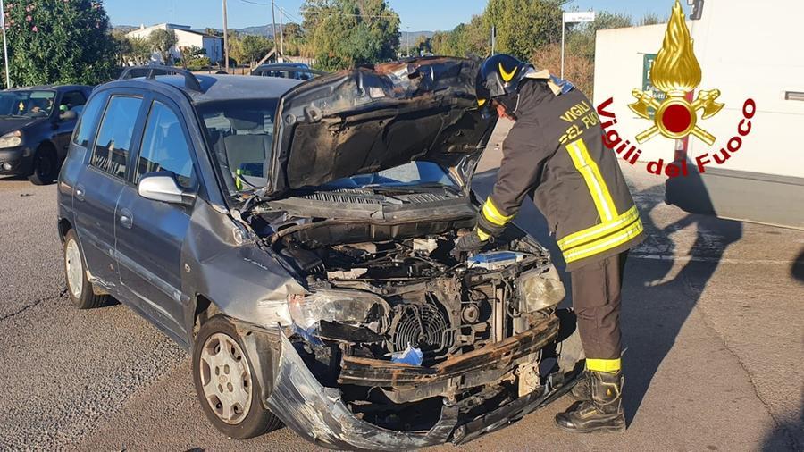 Scontro auto-furgone sulla sp59: 5 feriti
