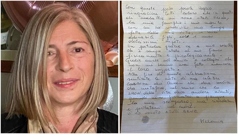 Operatrice sanitaria del Versilia muore a 60 anni e lascia una lettera di addio 