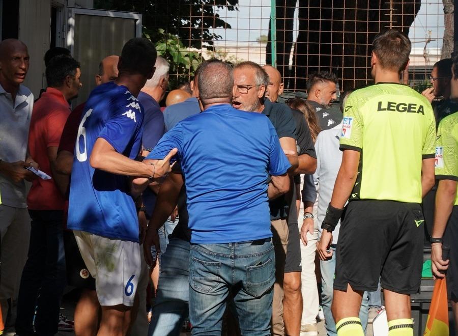 Ancora litigi e veleni a fine partita quando i giocatori della Sangiovannese hanno esultato in modo scomposto (fotoservizio Franco Silvi)