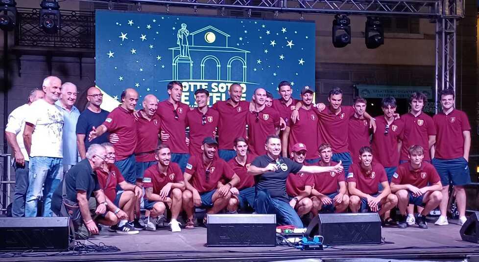 La formazione Intercomunale Monsummano nel giorno della presentazione alla città