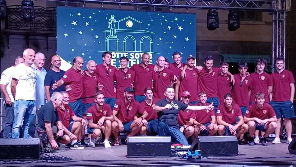 La formazione Intercomunale Monsummano nel giorno della presentazione alla città