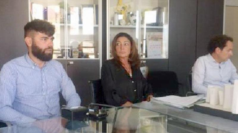 Daniel Iacopi, in primo piano, con l’assessore Amelia Zanti