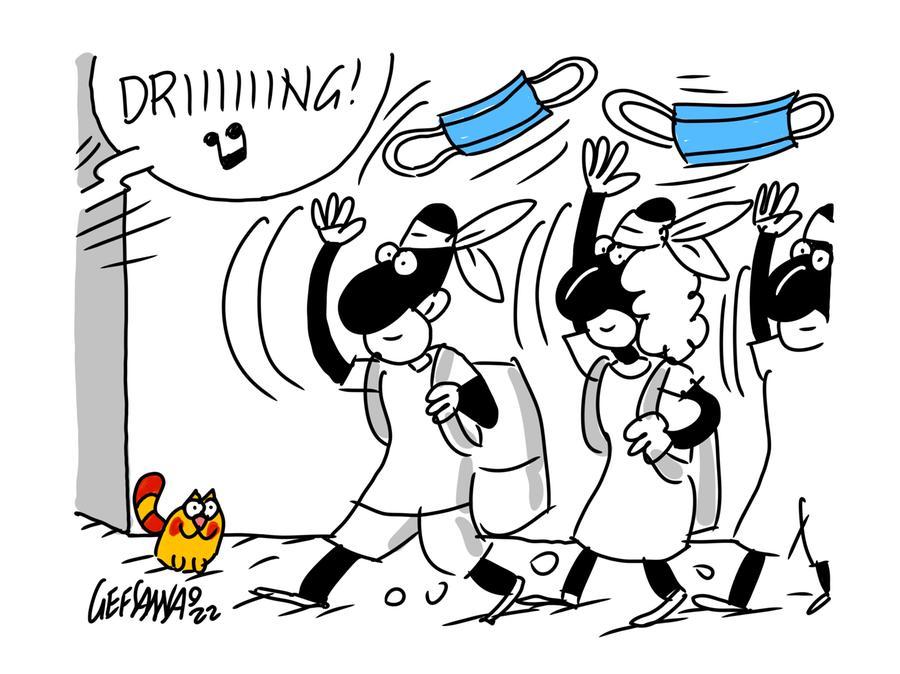 La vignetta di Gef: ritorno in classe per 187mila studenti sardi