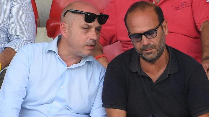 L’ad Luigi Cinelli con Salvatore Guida che oggi a Roma verrà nominato presidente dell’Us Grosseto (foto Bf)