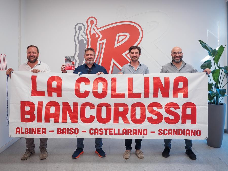 I quattro sindaci della Collina Biancorossa in sede per rinnovare gli abbonamenti