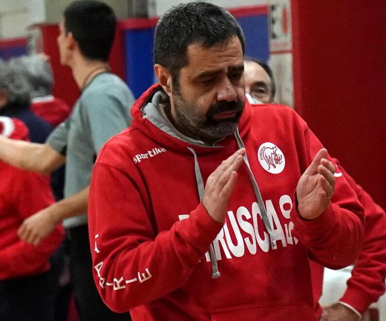 Coach Alessio Marchini è alla sua seconda stagione alla guida dell’Etrusca San Miniato targata Le Patrie